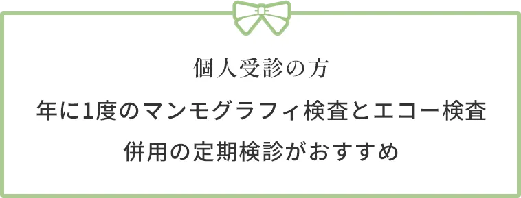 個人受診の方